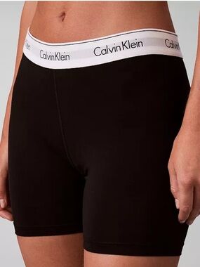 Calvin Klein Women's Icon Cotton Modal Boxer Brief in Black